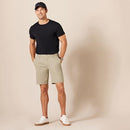 AMAZON ESSENTIALS SLIM-FIT 9" STRETCH CHINO SHORTS - SIZE: MEN 33 - TAN - Brand New
