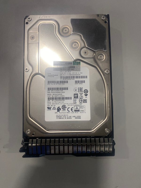 HP HEWLETT PACKARD ENTERPRISE 8TB 7.2K RPMSATA HDD - Like New
