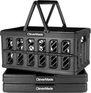 CleverMade Collapsible Shopping Basket, Obsidian, 3PACK - 24L, 6GALLON - Like New