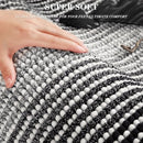 BSICPRO Bathroom Rugs, 2 Piece Thick Absorbent Chenille Bath Mat Rug Set, Black - Like New