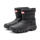 HUNTER WOMEN'S INTREPID INSULATED SHORT SNOW BOOTS, BLACK - SIZE: WOMEN 8 - Brand New