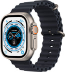 For Parts: Apple Watch Ultra GPS Cell 49mm Titanium Case Midnight Ocean Band - NO POWER