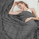 BETU WEIGHTED BLANKET FOR ADULTS 15LBS, 48"X72", TWIN FULL SIZE - GRAY - Like New