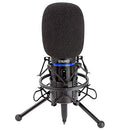 STRMD USB Microphone (Cardioid) Green Screen Shock Mount Tripod Scissor - Black - Like New