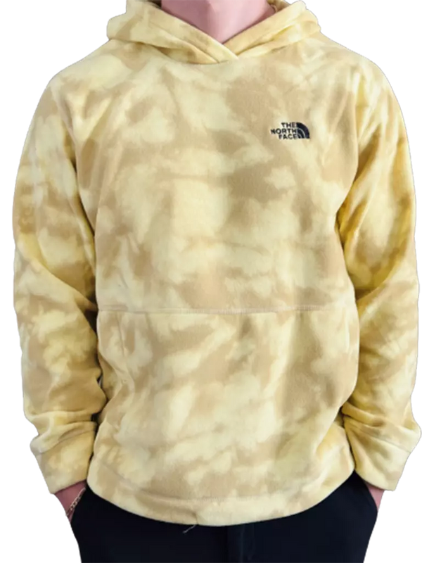THE NORTH FACE SOFT FLEECE HOODIE - SIZE: MEN L - YELLOW RETRO DYE - Brand New