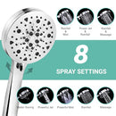 8-Mode Shower Head with handheld,VIKOBIN High Pressure Handheld Shower Head Set - Like New