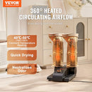 VEVOR 180° FOLDABLE 2 TUBES SHOE DRYER PORTABLE BOOT DRYER TIMER - BLACK/ORANGE - Like New
