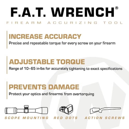 WHEELER MANUAL FIREARMS ACCURIZING TORQUE WRENCH WILDERNESS 553556 BLACK-YELLOW - Like New