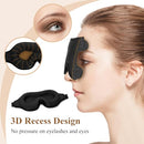 FLYCOCO SLEEP MASK - 3D CONTOURED CUP, AIR M AT240711001 - CLASSIC BLACK - Like New