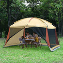 CAMPROS CP SCREEN HOUSE WITH 1 PC REMOVAL WIND/SUN PANEL CANOPY TENT- BEIGE - Like New