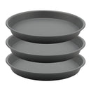 TITE Plant Saucer Heavy Large Planter Durable Thicker Plastic 3 Pack Grey 16inch - Brand New