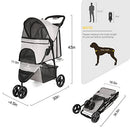 Timati Dog Stroller 3 Wheels Pet Stroller Foldable Dog Cat Carrier B0BQM68R3S - Brand New