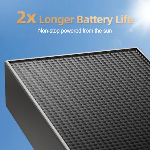 PM POPMAKE SOLAR SECURITY CAMERAS WIRELESS OUTDOOR 2K BATTERY CG6T - BLACK - Like New