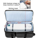 CURMIO Rolling Carrying Case Wheels Cricut Explore Air 2/Cricut Maker - Black - Brand New
