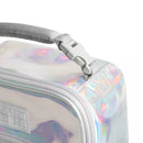 FULTON BAG CO UPRIGHT LUNCH BAG - WHITE HOLOGRAPHIC - Like New