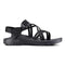 J107320 CHACO WOMEN'S ZX/2 CLASSIC SANDAL SIZE WOMEN 7 BLACK - Like New