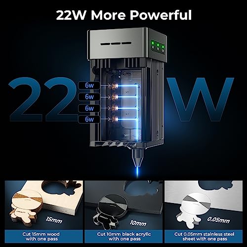 Creality Laser Engraver 22W Output, 120W High Power Laser Engraving Machine - Like New