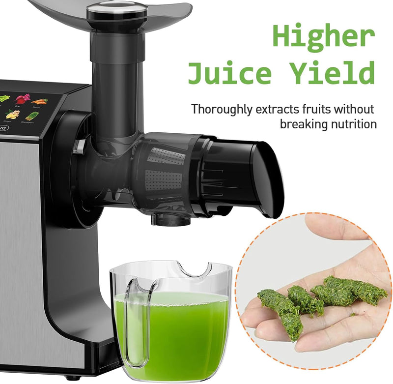 Whall Slow, Masticating & Cold Press Juicer Machine, 2 Speeds - Scratch & Dent