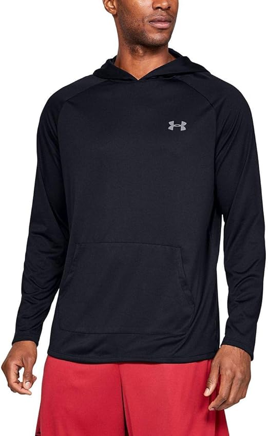 UNDER ARMOUR MEN'S TECH 2.0 HOODIE - SIZE: MEN XL - PITCH GRAY/ BLACK - Brand New