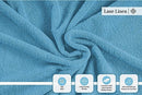 Beauty Set of 16, 100% Cotton Towels, Absorbent, Quick Dry, B0B374X6RR - Blue - Brand New