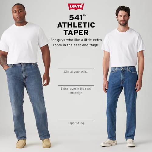 LEVI'S MEN'S 541 ATHLETIC FIT JEANS - SIZE: MEN 35WX32L - MIDNIGHT - Brand New