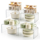 Clear Spice Rack Shelves, Pantry Organizers and Storage Set of 4 - Like New