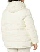 AMAZON ESSENTIALS WOMEN'S HEAVYWEIGHT QUILTED HOODED PUFFER WINTER JACKET -L - Like New