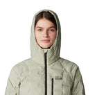Mountain Hardwear Women's StretchDown Hoody 2024, White Sage, XS - Brand New