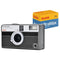 KODAK EKTAR H35N HALF FRAME FILM CAMERA FILM RK0300 - STRIPED BLACK - Brand New