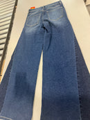 SOFIA BY SOFIA VERGARA MARGOT SEAMED WIDE LEG AVERAGE JEANS SIZE: 6 - DARK WASH - Brand New