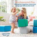 ECR4Kids SoftZone Toddler Foam Building Blocks Foam Playset 7-Piece Set - Like New