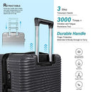 JZRSuitcase 3 peice Luggage Set PC+ABS Hardshell Spinner Wheels TSA Lock 20/28" - Like New