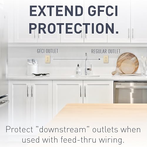 PASS & SEYMOUR LEGRAND RADIANT 15AMP GFCI SELF TEST DECORATOR DUPLEX - IVORY - Like New