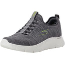 216484 Skechers Men's Go Walk Flex Ultra, Grey/Lime, 10 - Brand New