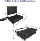 Cascade Mountain Tech Deluxe Stadium Seat One Size Black Ultra Padded - Black - Like New