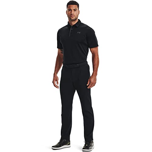 UNDER ARMOUR MEN'S TECH GOLF POLO - BLACK/GRAPHITE/GRAPHITE - SIZE XL - Brand New