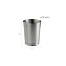 mDesign Metal Wastebasket Trash Can for Bathroom Tall B01GK2QSEI - Steel - Brand New