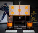 ICE HOCKEY RINK Whiskey Decanter Set Unique Gifts for Men or Dad Home Bar Gifts - Brand New