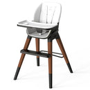 GAIVE 8 in 1 Convertible Wooden High Chair, Easy to Clean - White - Like New