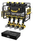 WellMall Power Tool Organizer Holder Tool Shelf Rack - Black - Like New