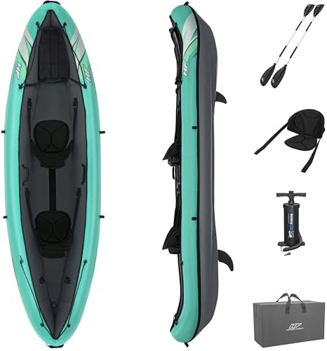 BESTWAY HYPER FORCE INFLATABLE KAYAK SET INCLUDES SEAT, PADDLE, - Scratch & Dent