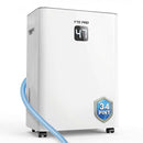 YTE PRO 34PINT DEHUMIDIFIER FOR 2500SQ.FT DH1800S - WHITE - Like New