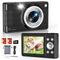 Fleafa Digital Camera, 56MP FHD 1080P, 16X Zoom Anti Shake, C15 - Black - Like New