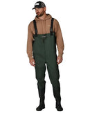 FROGG TOGGS Cascades 2-ply Poly/Rubber Waterproof Bootfoot Wader, Size 10 - Brand New