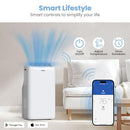 TOSOT 14,000 BTU (9,600 BTU SACC) Smart WiFi Portable Air Conditioner, White - Like New