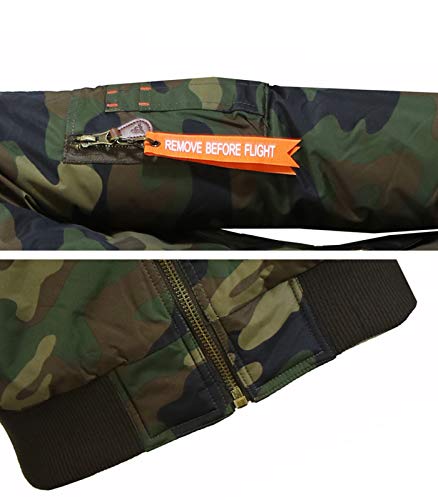 GALAXY BY HARVIC SPIRE BY GALAXY MEN'S FLIGHT JACKET CAMOUFLAGE 3X-LARGE - Brand New