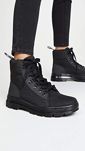 25110033 DR. MARTENS WOMEN COMBS W 6 TIE BOOT FASHION BLACK/BLACK SIZE 10 - Like New