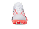 PUMA WOMENS ULTRA MATCH FIRM GROUND, SOCCER CLEATS SIZE WOMEN 8 WHITE/BLACK - Like New