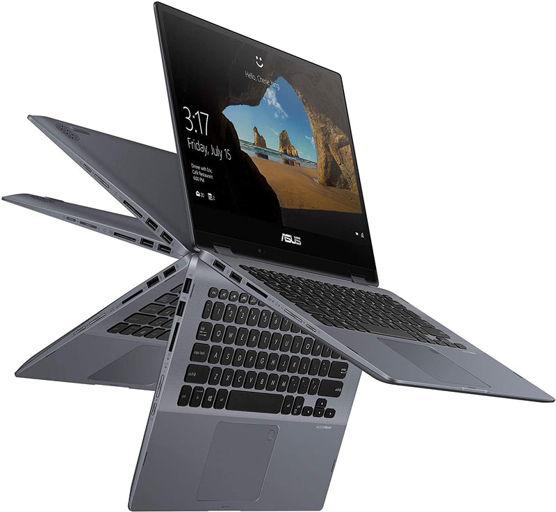 For Parts: ASUS 14" FHD TOUCH I7-8550U 8 256GB SSD - PHYSICAL DAMAGE-BATTERY DEFECTIVE