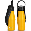 Persure Dog Water Bottle,27 OZ Stainless Steel Leak-Proof Water Bottle -Yellow Like New